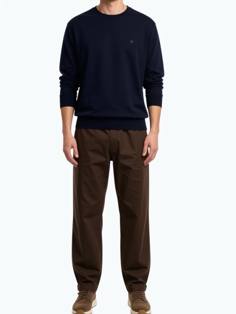 Banana Republic Men's Straight-Leg Brown Chino Pants 36/30 100%Cotton